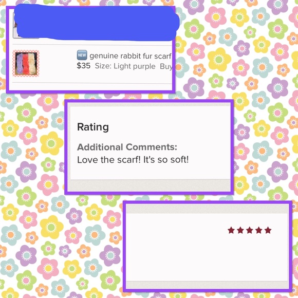 π genuine rabbit fur scarf - Picture 4 of 4